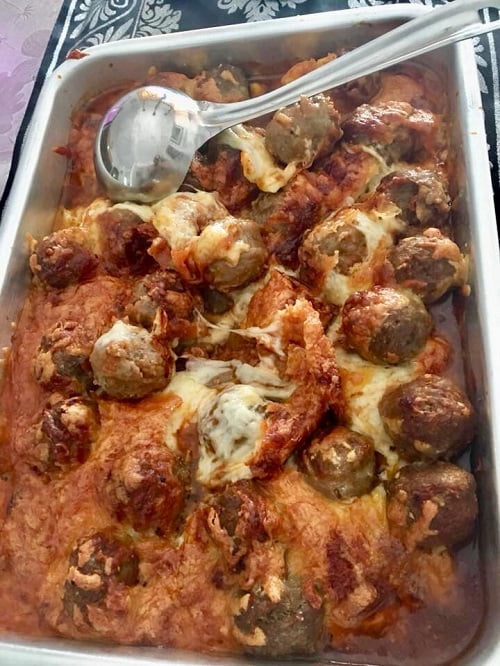Resepi Cheesy Marinara Meatballs • Resepi Bonda