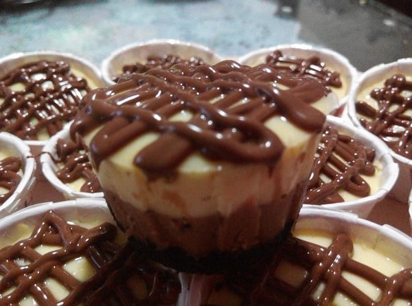 resepi-mini-chocolate-nutella-cheesecake