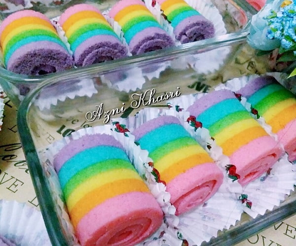 resepi-mini-rainbow-roll