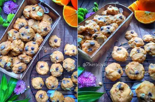 Resepi Biskut Orange Chocolate Chips