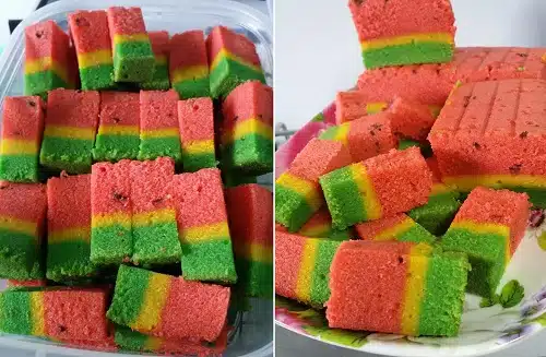 Resepi Kek Lapis Tembikai Simple