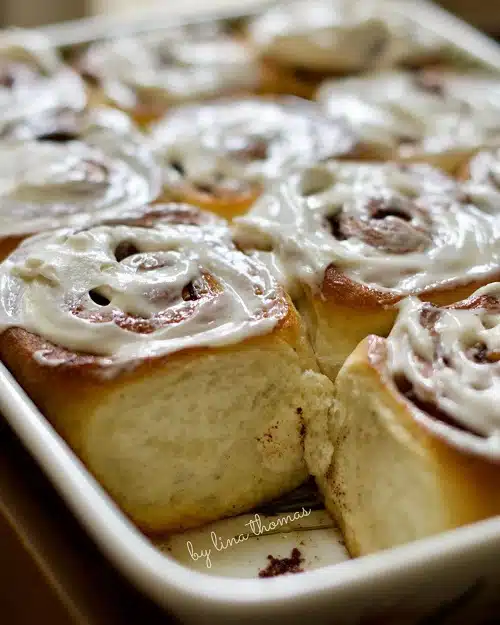 Homemade Cinnamon Rolls Cream Cheese Icing