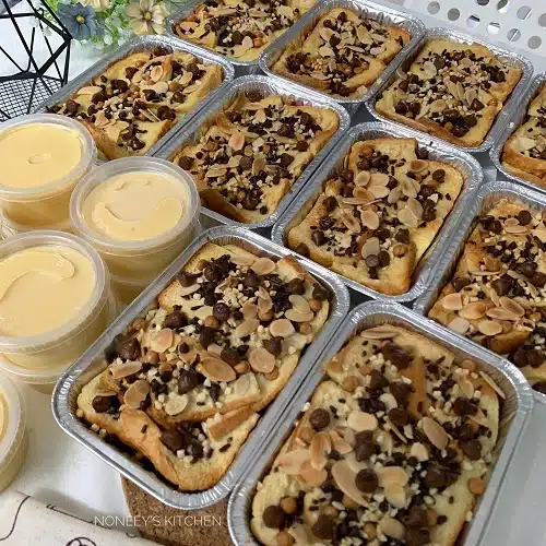 Resepi Bread Butter Pudding Versi Bakar
