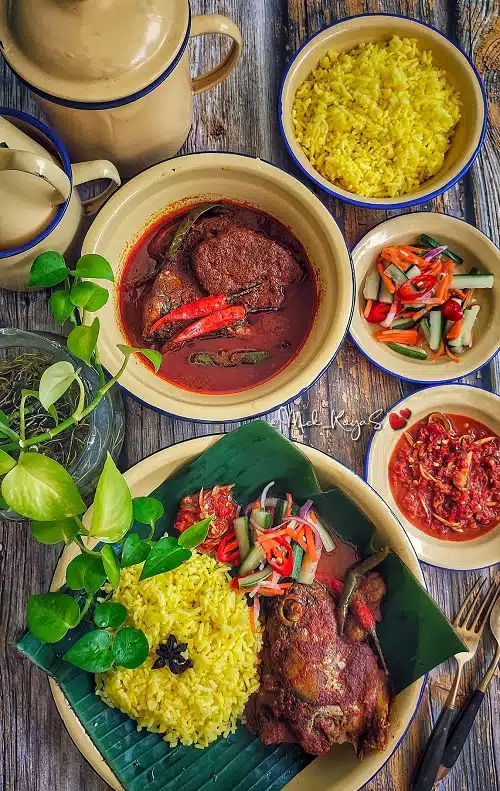Resepi Nasi Kuning Terengganu Dengan Gulai Ikang Aya