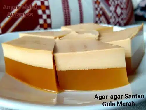 Resepi Agar-agar Santan Gula Melaka Tanpa Telur