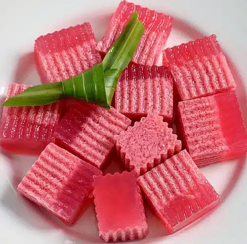 Resepi Agar-Agar Santan Sirap Ros