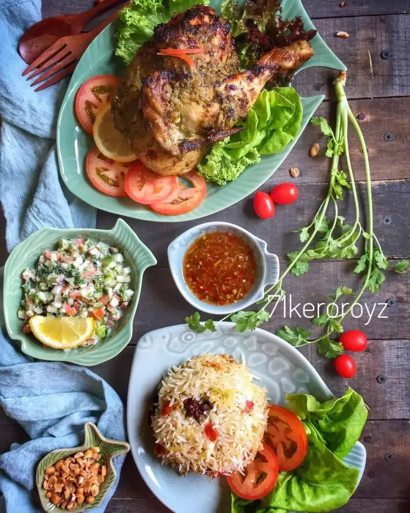 Resepi Ayam Panggang Ketumbar Dengan Salad Salsa