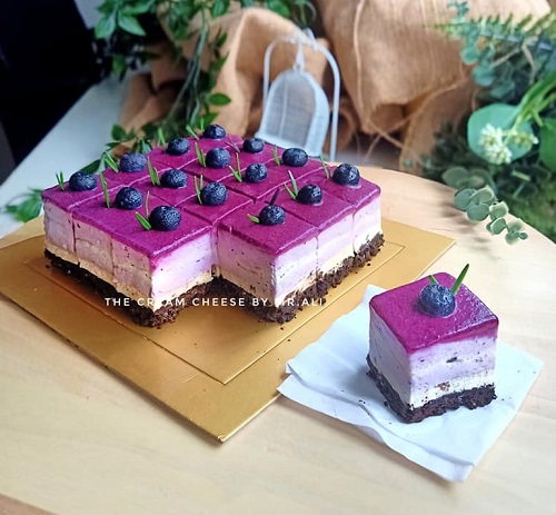 resepi-blueberry-oreo-layer-cheesecake