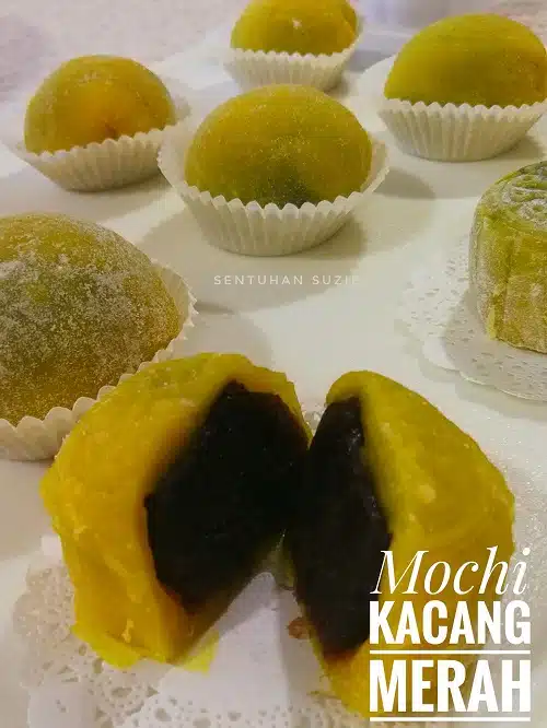 Cara Buat Kuih Mochi Kacang Merah