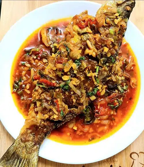 Resepi Ikan Siakap Masak Sos Thai