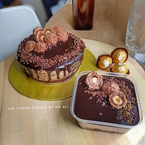 Resepi Ferrero Rocher Chocolate Cheesecake