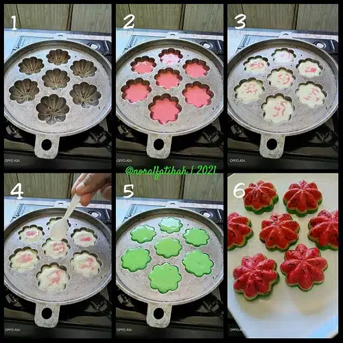 Cara Buat Kuih Cara Manis Tembikai