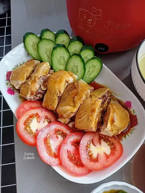 Set Hidangan Lengkap Nasi Ayam Hainan Paling Mudah
