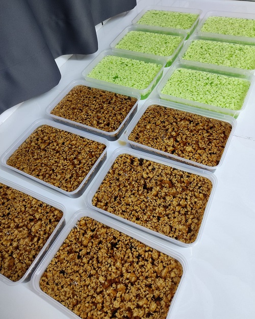 Resepi Agar-Agar Lumut Perisa Pandan dan Gula Merah