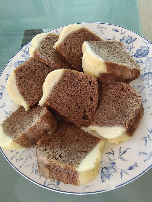 Resepi Kek Pisang Dengan Lapisan Cheese Versi Kukus