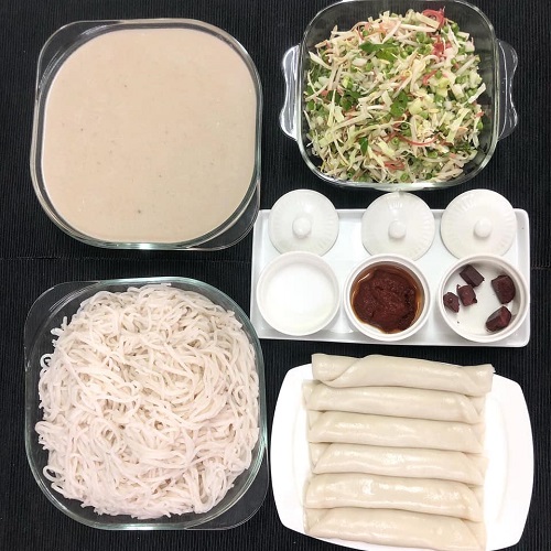 Resepi Laksam Cantik Berkilat Makan Dengan Kuah Putih