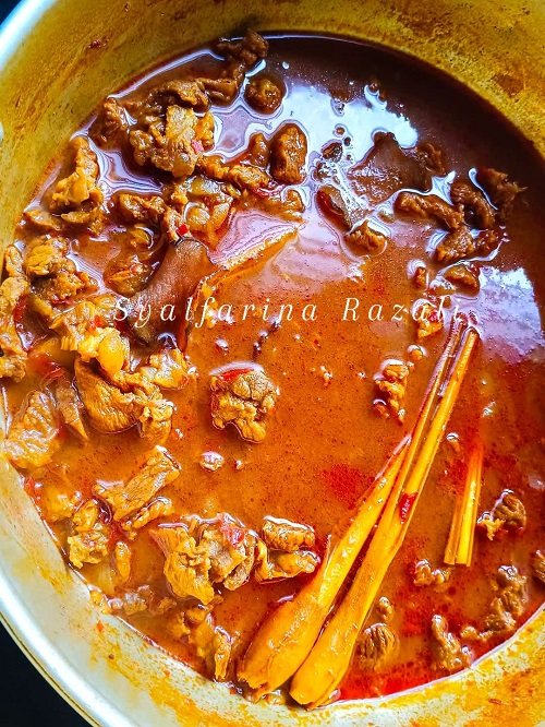 Resipi Asam Rebus Daging Tak Perlu Tumis
