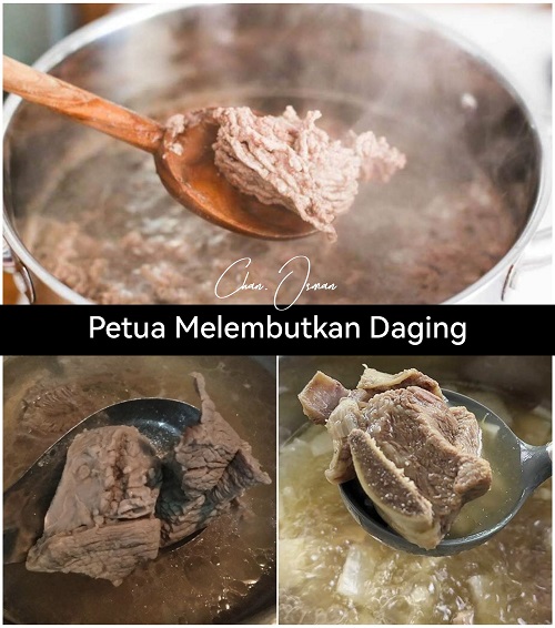 Petua Melembutkan Daging Tanpa Menggunakan Periuk Tekanan