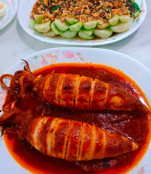 Resipi Sotong Sumbat Percik Padat Dengan Inti