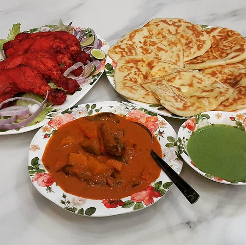 Resipi Roti Naan Cheese Dengan Ayam Tandoori