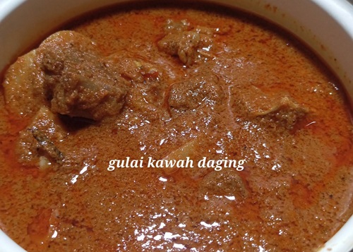 Resipi Gula Kawah Daging Kuah Pekat Sedap