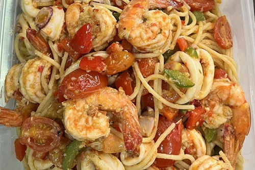Resipi Seafood Fusion Spaghetti Olio Cara Mudah